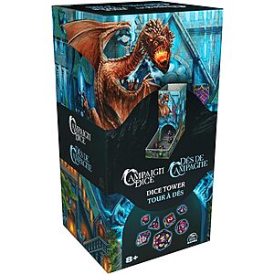 Campaign Dice Tower w/ 7 Polyhedral Dice for Role-Playing Board Games $  4.99 + Free S&H w/ Prime