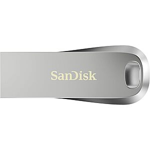 128GB SanDisk Ultra Luxe (Metal) USB 3.1 Flash Drive $  8 + Free S&H w/ Prime or $  35+