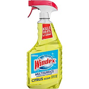 23-Oz Windex Multi-Surface Cleaner and Disinfectant Spray Bottle (Citrus) $2.20 w/ S&S + Free Shipping w/ Prime or on orders over $35