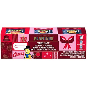 34-Oz Planters Holiday Nut Trio Variety Pack .90 w/ Subscribe & Save