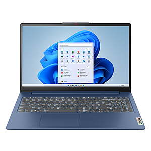 YMMV Walmart has Lenovo IdeaPad Slim 3 15.6 inch FHD Touch Windows Laptop AMD Ryzen 7-7730U 16GB RAM 512GB SSD Abyss Blue $419 free pickup, possibly shipping