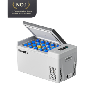 23-Quart (22L) BougeRV 12V Portable Refrigerator / Freezer (Gray) 2 + Free Shipping