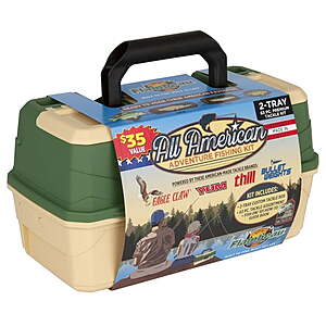 Flambeau Outdoors 2-Tray Fishing Tackle Box & Bait Storage Kit .65