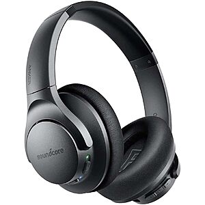 Refurbished - Anker Soundcore Life Q20 Wireless Over-Ear Headphones ANC $23