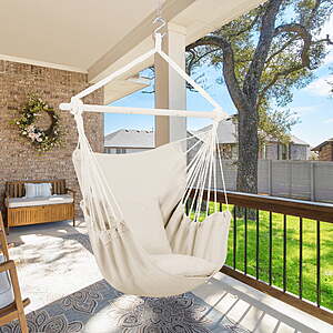 Segmart Large Hammock Chair Swing w/ 2 Seat Cushions and Carry Bag (3 Colors) $20.89 + Free shipping w/ Walmart+ or on orders $35+