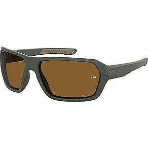 Under Armour Recon Square Polarized Sunglasses (Baroque Green w/ Brown Lenses)  + Free Shipping