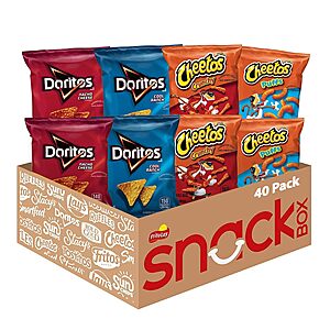 40-Count 1-Oz Frito-Lay Doritos & Cheetos Mix Variety Pack .55 w/ Subscribe & Save