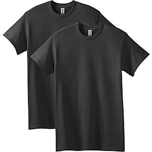 2-Pack Gildan Men's Heavy Cotton T-Shirt (Black) .95
