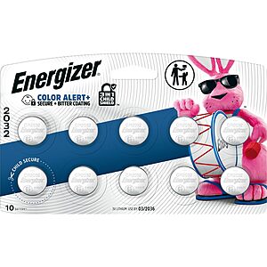 10-Pack Energizer CR2032 3V Lithium Coin Batteries  w/ Subscribe & Save