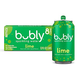 8-Pack 12-Oz Bubly Sparkling Water (Lime or Blueberry Pomegranate) $2.85 w/ Subscribe & Save