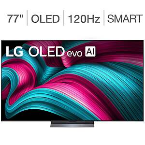 Costco Members: 77" LG Evo AI OLED77C5AUA OLED C5 4K Smart TV + 5-Year Warranty $2000 + Free Shipping