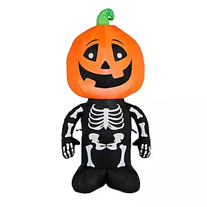 HOME DEPOT 3.5 ft. Halloween Classics LED Skeleton Pumpkin (OUTDOOR) $13 Free Delivery or Pick Up where available