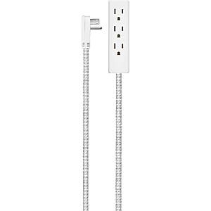 12' 3-Outlet Insignia Extension Cable - White for $7.49