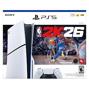 Costco Members: 1TB Sony PS5 Disc Edition Console w/ NBA 2K26 + Extra Controller $480 & More + Free S&H