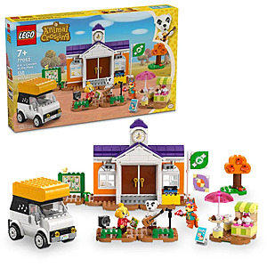 550-Piece LEGO Animal Crossing:K.K.'s Concert at the Plaza Building Toy Set $32