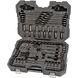 154-Pc Craftsman Overdrive Mechanics Tool Set w/ SAE/Metric Sockets (Gunmetal Chrome) $131.10 + Free Shipping