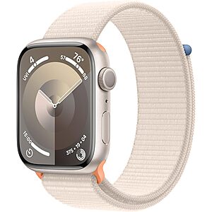 Apple Watch Series 9 GPS Smartwatch w/ 45mm Aluminum Case & Sport Loop $179 & More + Free S&H