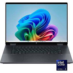 Open Box/Excellent: HP OmniBook X Flip Laptop: Core Ultra 5 226V, 16" FHD+, 16GB RAM $352 & More + Free S&H