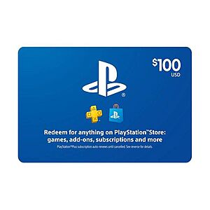$100 PlayStation Store Gift Card (Digital or Physical) + $15 Target eGC $100 + Free Shipping