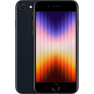 64GB Apple iPhone SE Smartphone for Verizon (3rd Gen, Midnight) $128.70 + Free Shipping