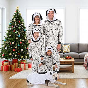 Peanuts Snoopy Matching Family Pajamas: Men's / Women's $7, Kids', Toddler, or Baby $5 & More