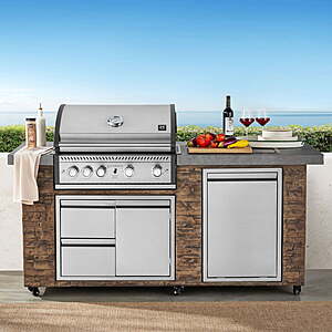 Sam's Club Members: Member's Mark 5-Burner Rustic Ledge Propane Gas Island Grill $999 + Free S&H for Plus Members