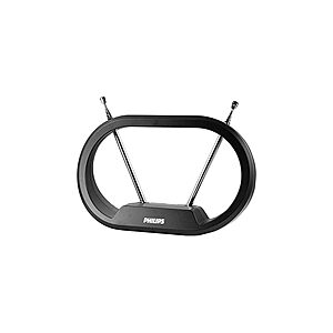 Philips Rabbit Ears Indoor Tabletop TV Antenna $7 + Free S&H w/ Amazon Prime