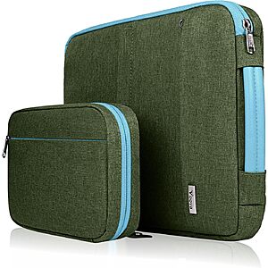 13/14" Voova Laptop Waterproof Computer Case w/ Accessory Pouch (various colors) $12.50 & More