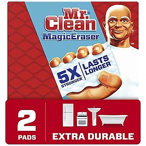 2-Count Mr. Clean Magic Eraser Sponge Cleaning Scrubber (Extra Durable) $1.15 + Free Store Pickup on $10+