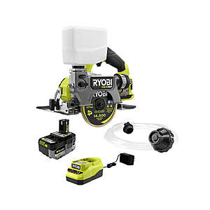 Factory Blemished: RYOBI 18V ONE+ HP Brushless 5" Handheld Tile/Masonry Saw + Battery $150 + $5 Shipping