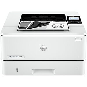 HP LaserJet Pro 4001n Wired Black & White Laser Printer  plus ANY Paper $199.99 + paper cost, get 50% back in rewards at STAPLES FREE SHIPPING