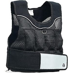 CAP Barbell (HHWV-CB020C) Adjustable Weighted Vest, 20-Pound, Black $18.77 at Amazon