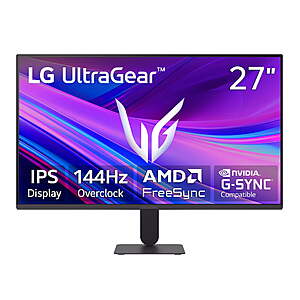 27" LG UltraGear 27G411A-B 1080p 144Hz IPS 1ms Monitor