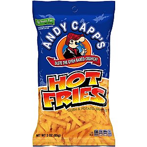 Select Accounts: 7-Pk 3-Oz Andy Capp's Hot Fries $6 w/ S&S