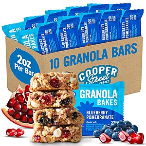 10-Pk 2-Oz Cooper Street Granola Bars (various) from 2 for $10.40 w/ S&S