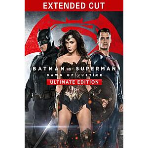 Digital 4K UHD/HDX Movies: Batman Vs Superman Extended Cut, Vertigo & More $5 Each 