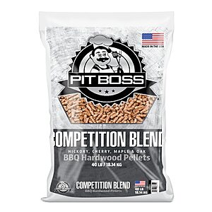 40-lb Pit Boss BBQ Hardwood Pellets (Competition Blend) $12 & More + Free Pickup