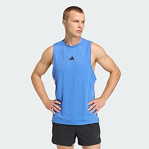 adidas Men's Designed for Training Workout Tank Top (Ray Blue) $10.40 + Free S&H