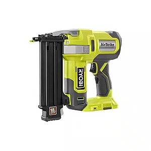 Ryobi ONE+ 18V 18-Gauge Cordless AirStrike Brad Nailer (Tool Only)  + Free S&H