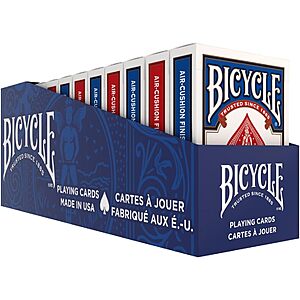 12-Pk Bicycle Playing Cards (Standard) $16 