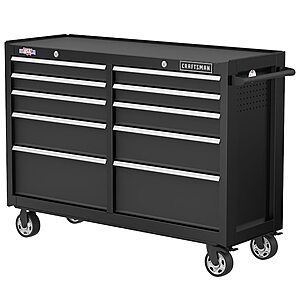Craftsman 2000 Series 52" 10-Drawer Steel Rolling Tool Cabinet (Red or Black)