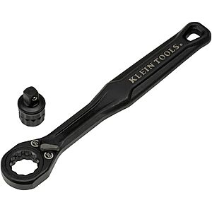 Klein Tools KNECT (S) Pass Through Ratchet & 1/4" Drive Socket Adapter Set $18 