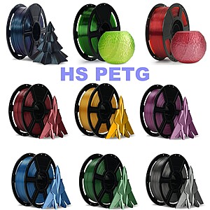1KG FLASHFORGE 1.75mm Rapid PETG 3D Printer Filament (various colors) 2 for $22.40 + Free S&H