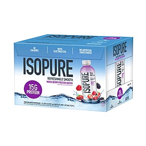 Menards in-store - Isopure 12 pack 20 oz bottles protein water plus 11% rebate $2.24