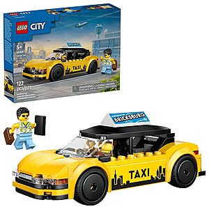 122-Pc LEGO City Yellow Taxi Car Building Toy $9 + Free S&H
