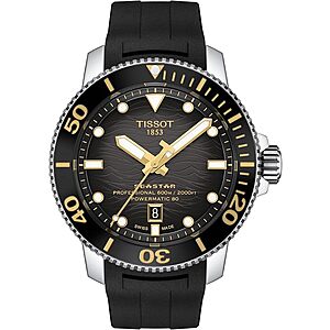 Prime Members: 46mm Tissot Men's Seastar 2000 Powermatic 80 Automatic Watch $712.50 + Free S&H