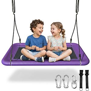 Everyfun Waterproof Rectangle Platform Tree Swing