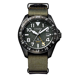 Citizen 39.5mm Promaster Land GMT Eco-Drive Men's Watch (Green Dial) $294 + Free S&H