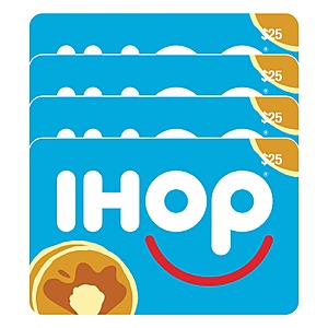 Costco Members: 4-Pk $25 IHOP eGift Cards (Email Delivery) $70