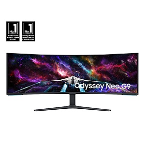 EPP/EDU: 57" Samsung Odyssey Neo G9 240Hz Dual 4K Curved Gaming Monitor $1250 & More + Free S&H